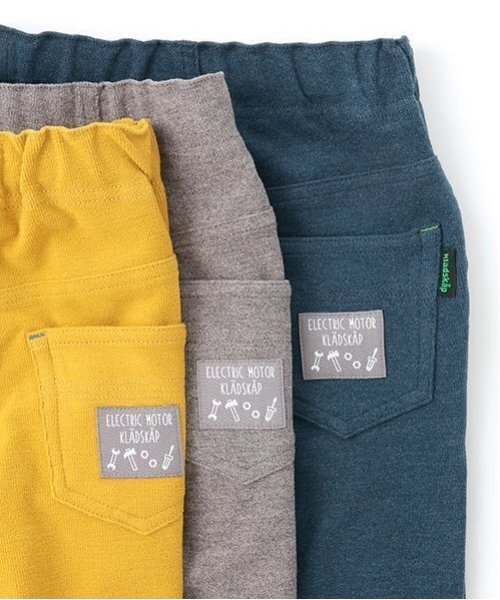 kladskap（クレードスコープ）の「重機裾裏プリントロング丈ストレートパンツ（チノパンツ・キッズ・マスタード/ネイビー・90cm/100cm/110cm/120cm/80ｃｍ）」の21枚目の写真