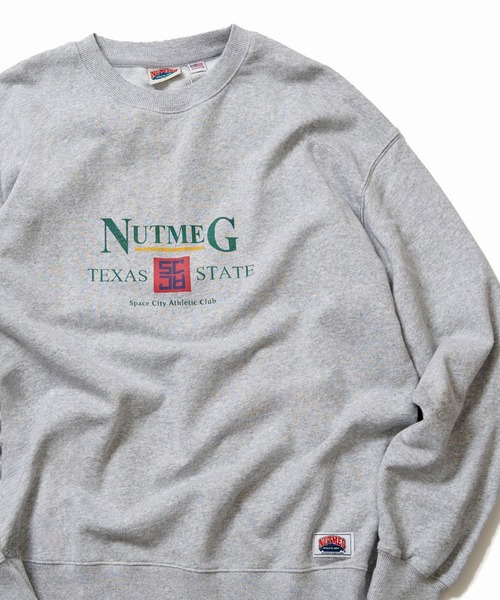 NO NEED（ノーニード）の「【NUTMEG/ナツメグ】TEXAS クルースウェット（スウェット・メンズ・オフホワイト/グレー/チャコール/ネイビー/ブラック・M/L）」の3枚目の写真