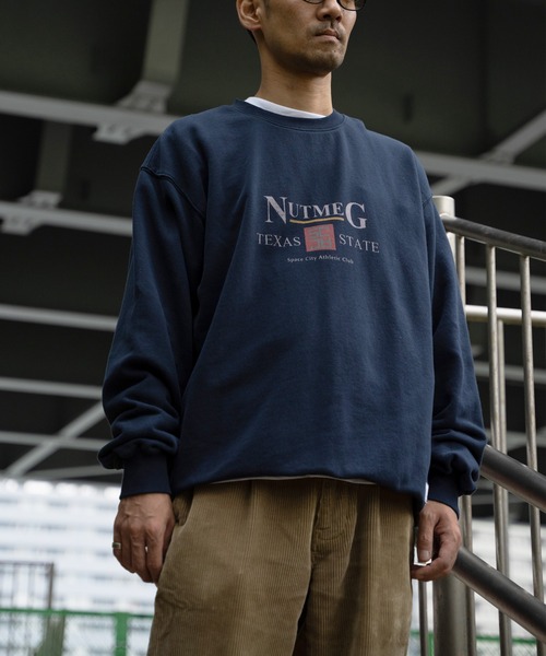 セール】【NUTMEG/ナツメグ】TEXAS クルースウェット（スウェット