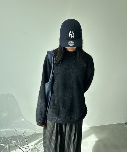 UNDERSTATEMENTs（アンダーステイトメント）の「【ユニセックス】クルーネックシャギーニット（ニット/セーター・メンズ・ホワイト/ブラック・LARGE/MEDIUM）」の12枚目の写真