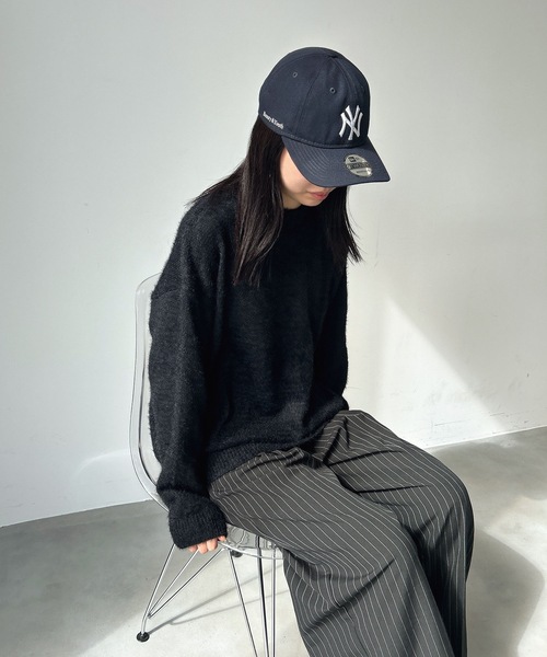 UNDERSTATEMENTs（アンダーステイトメント）の「【ユニセックス】クルーネックシャギーニット（ニット/セーター・メンズ・ホワイト/ブラック・LARGE/MEDIUM）」の14枚目の写真