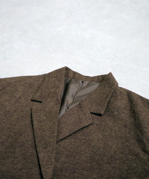 antiqua(アンティカ)の「ショート丈ジャケット(テーラードジャケット・レディース・ダークブラウン/グレー・ONESIZE)」の19枚目の写真