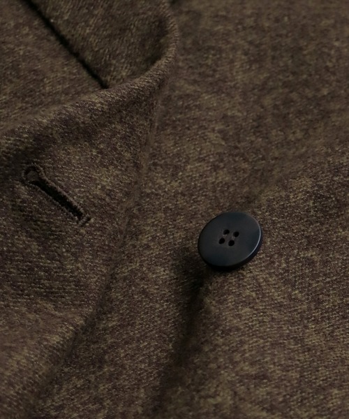 antiqua(アンティカ)の「ショート丈ジャケット(テーラードジャケット・レディース・ダークブラウン/グレー・ONESIZE)」の21枚目の写真