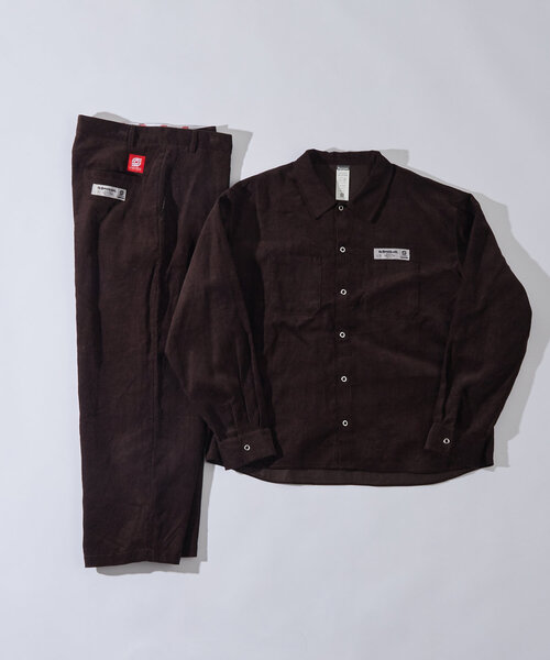 Sourcream（サワークリーム）の「＊セットアップ可能品番【Sourcream】コーデュロイワークシャツ（シャツ/ブラウス・メンズ・ネイビー/ブラウン/チャコールグレー/ブラック・MEDIUM/LARGE）」の13枚目の写真