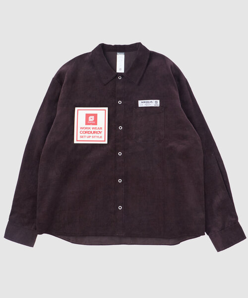 Sourcream（サワークリーム）の「＊セットアップ可能品番【Sourcream】コーデュロイワークシャツ（シャツ/ブラウス・メンズ・ネイビー/ブラウン/チャコールグレー/ブラック・MEDIUM/LARGE）」の18枚目の写真