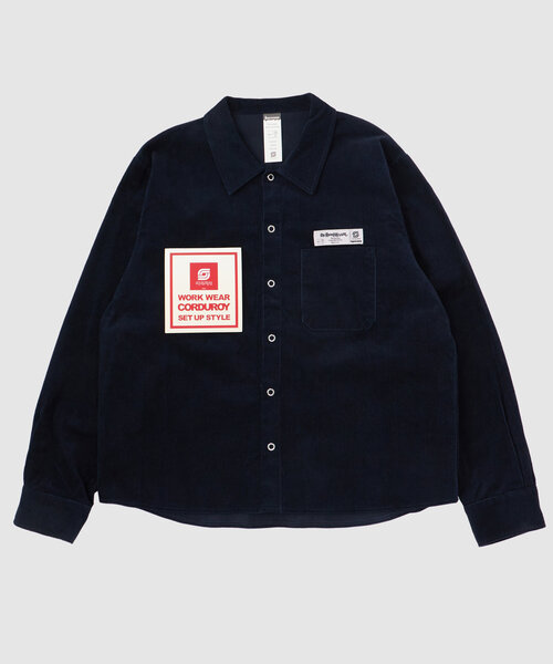 Sourcream（サワークリーム）の「＊セットアップ可能品番【Sourcream】コーデュロイワークシャツ（シャツ/ブラウス・メンズ・ネイビー/ブラウン/チャコールグレー/ブラック・MEDIUM/LARGE）」の20枚目の写真