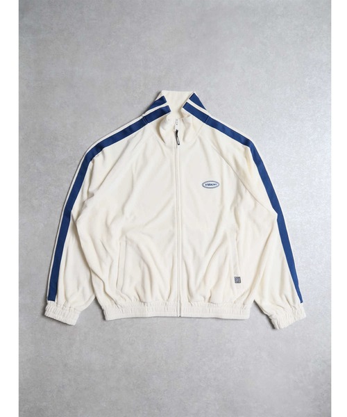 Right-on（ライトオン）の「【VISION STREET WEAR】ベロアトラックジャケット（ジャージ・メンズ・ネイビー/キナリ/ダークグレー/ブラック・XL/L/M）」の20枚目の写真