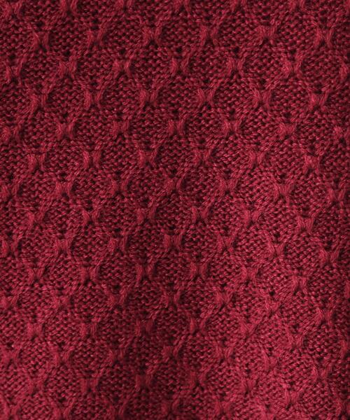 DRESKIP（ドレスキップ）の「◆【洗える】インでもアウトでも 配色ダイヤ柄クルーネックニット（ニット/セーター・レディース・ボルドー/ベージュ/ブラック/ブルーグリーン・04/03/02）」の17枚目の写真