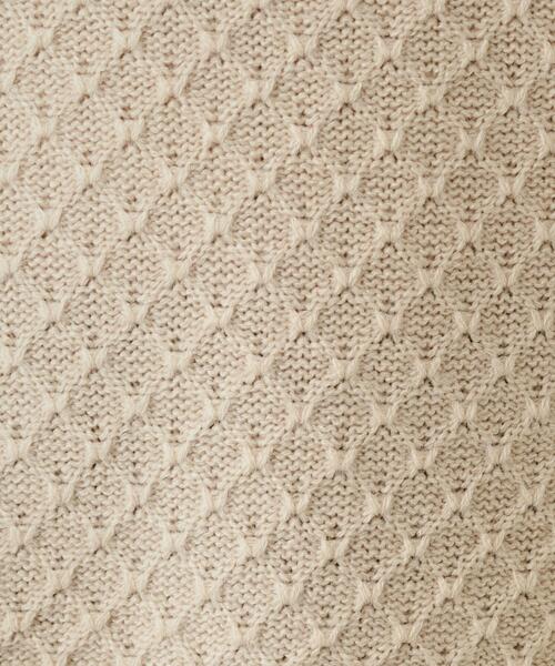 DRESKIP（ドレスキップ）の「◆【洗える】インでもアウトでも 配色ダイヤ柄クルーネックニット（ニット/セーター・レディース・ボルドー/ベージュ/ブラック/ブルーグリーン・04/03/02）」の7枚目の写真