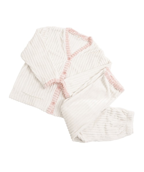 Dita（ディータ）の「ソフトマイクロカーデセットアップ（ルームウェア/パジャマ・レディース・アイボリー/グレー/ピンク・FREE）」の9枚目の写真