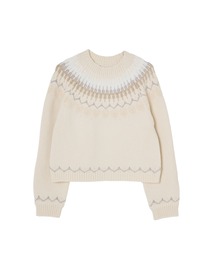 Her lip to（ハーリップトゥー）の「Heart Fair Isle Knit Pullover（ニット/セーター）」