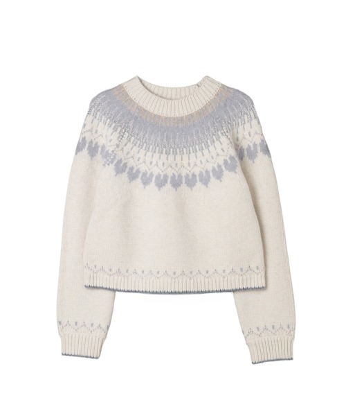 Her lip to（ハーリップトゥー）の「Heart Fair Isle Knit Pullover