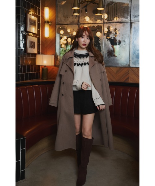 Her lip to（ハーリップトゥー）の「Heart Fair Isle Knit Pullover