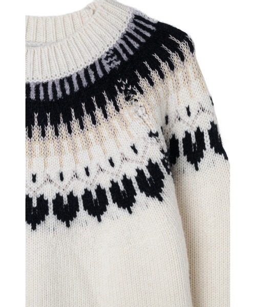 Her lip to（ハーリップトゥー）の「Heart Fair Isle Knit Pullover