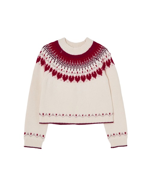 Heart Fair Isle Knit Pullover（ニット/セーター）｜Her lip to（ハー