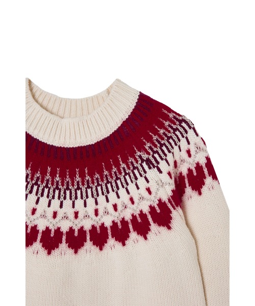 Heart Fair Isle Knit Pullover（ニット/セーター）｜Her lip to（ハー