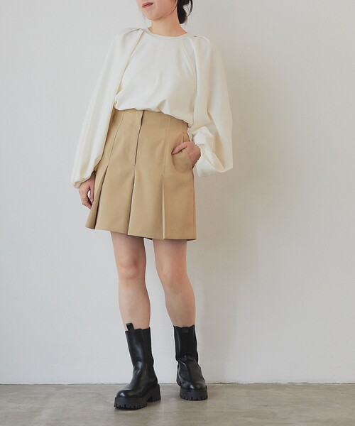 EMMEL REFINES(エメルリファインズ)の「<EMMEL REFINES>EM インタック ショートパンツ(その他パンツ・レディース・ブラック/ベージュ・S/M)」の20枚目の写真