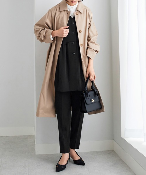 Viola e Viola（ヴィオラエヴィオラ）の「コーデ決まるペプラムジレセットスーツ（スーツパンツ・レディース・ブラック/ネイビー・3L/LL/L/M）」の18枚目の写真