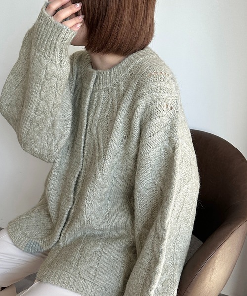 セール】ケーブル2WAYニット【ZOZOTOWN限定アイテム】（ニット