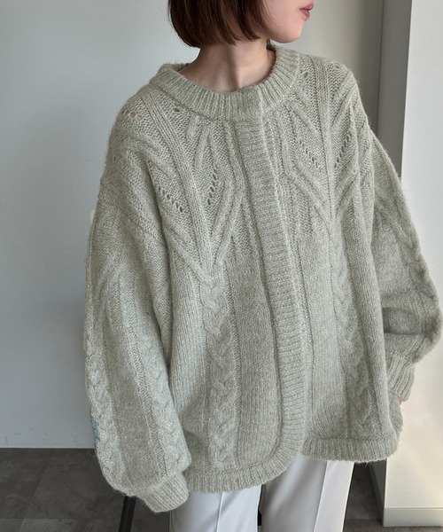 セール】ケーブル2WAYニット【ZOZOTOWN限定アイテム】（ニット