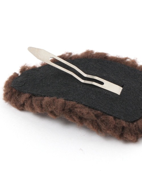 studio CLIP（スタディオクリップ）の「ボアピン（ヘアピン・レディース・ベージュ/ブラウン・FREE）」の4枚目の写真