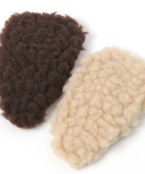 studio CLIP（スタディオクリップ）の「ボアピン（ヘアピン・レディース・ベージュ/ブラウン・FREE）」の5枚目の写真