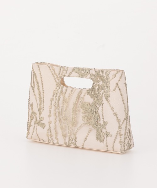 haremode（ハレモード）の「結婚式 お呼ばれ 謝恩会 成人式 対応 フォーマル トートバッグ 刺繍 ハンドホール パーティ オケージョン バッグ（クラッチバッグ・レディース・ブラック/ベージュ/グリーン・FREE）」の15枚目の写真