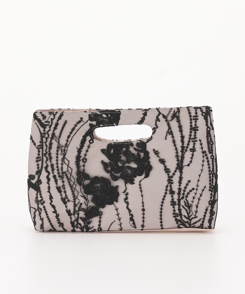 haremode（ハレモード）の「結婚式 お呼ばれ 謝恩会 成人式 対応 フォーマル トートバッグ 刺繍 ハンドホール パーティ オケージョン バッグ（クラッチバッグ・レディース・ブラック/ベージュ/グリーン・FREE）」の4枚目の写真