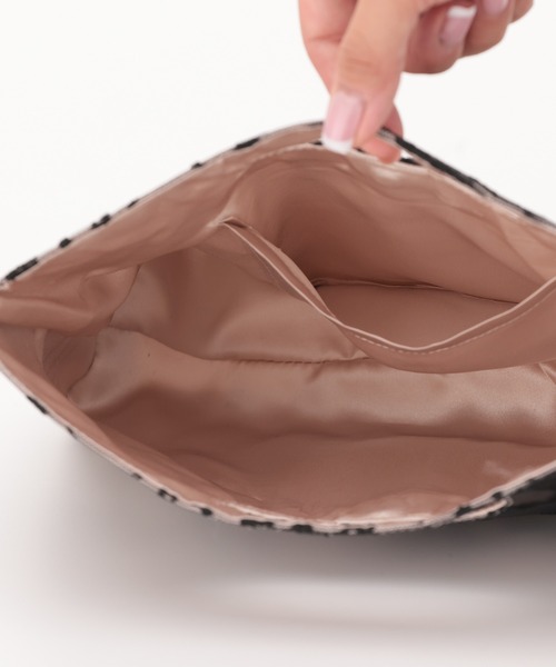 haremode（ハレモード）の「結婚式 お呼ばれ 謝恩会 成人式 対応 フォーマル トートバッグ 刺繍 ハンドホール パーティ オケージョン バッグ（クラッチバッグ・レディース・ブラック/ベージュ/グリーン・FREE）」の18枚目の写真