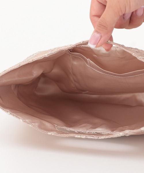 haremode（ハレモード）の「結婚式 お呼ばれ 謝恩会 成人式 対応 フォーマル トートバッグ 刺繍 ハンドホール パーティ オケージョン バッグ（クラッチバッグ・レディース・ブラック/ベージュ/グリーン・FREE）」の5枚目の写真