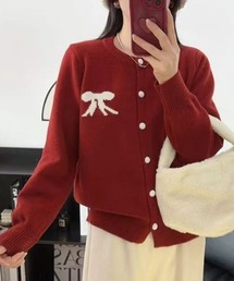 paravion | リボンニットカーディガン(ニット/セーター)