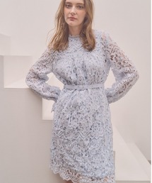 Embroidery lace mini one piece エンブロイダリーレース ミニワンピース