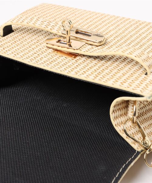【MANGO】日本未入荷★ラフィア風ショルダーバッグ ラフィア風2way ミニショルダーバッグ | iichi 日々の暮らしを