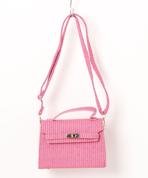 【RABANNE】関税込★ショルダーストラップ付きラフィアバッグ セール】フロラー ラフィアベルトストラップクロスボディバッグ