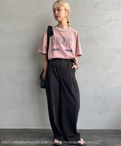 GOOD ROCK SPEED（グッドロックスピード）の「[GOOD ROCK SPEED/グッドロックスピード] 別注 AC/DC ロックプリントTシャツ(Who Made Who)（Tシャツ/カットソー・レディース・ピンク・M/L/XL）」の22枚目の写真