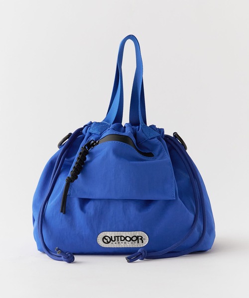 OUTDOOR PRODUCTS（アウトドアプロダクツ）の「OUTDOOR PRODUCTS/アウトドアプロダクツ OUTDOOR Pocket Drawstring Bag バッグ（ハンドバッグ・レディース・カーキ/ブルー/ブラック・FREE）」の6枚目の写真