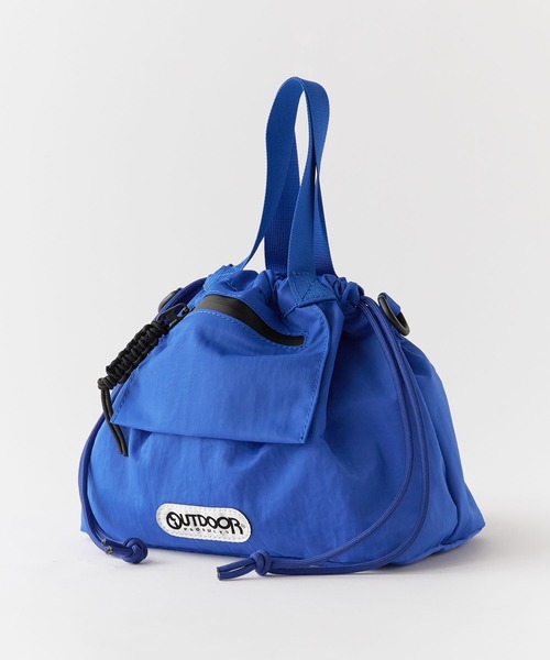 OUTDOOR PRODUCTS（アウトドアプロダクツ）の「OUTDOOR PRODUCTS/アウトドアプロダクツ OUTDOOR Pocket Drawstring Bag バッグ（ハンドバッグ・レディース・カーキ/ブルー/ブラック・FREE）」の7枚目の写真