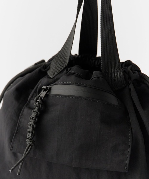 OUTDOOR PRODUCTS（アウトドアプロダクツ）の「OUTDOOR PRODUCTS/アウトドアプロダクツ OUTDOOR Pocket Drawstring Bag バッグ（ハンドバッグ・レディース・カーキ/ブルー/ブラック・FREE）」の13枚目の写真