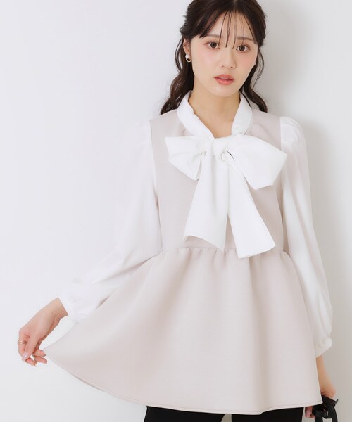 ドッキングボウタイチュニック（チュニック）｜couture brooch（クチュールブローチ）