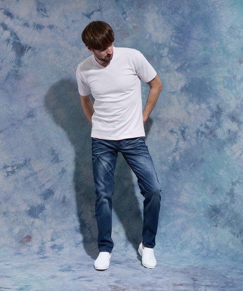 HIDEAWAYS NICOLE（ハイダウェイニコル）の「スキニーストレッチデニムパンツ（デニムパンツ・メンズ・オフホワイト/ブルー/ネイビー/インディゴブルー・SMALL/MEDIUM/LARGE/X-LARGE）」の14枚目の写真