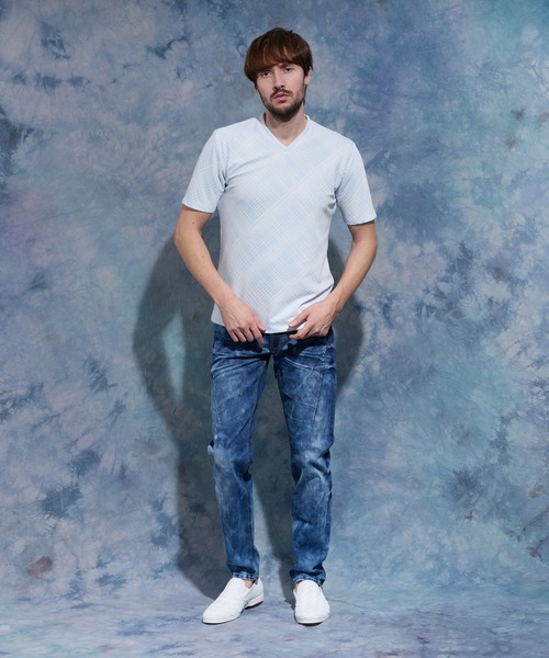 HIDEAWAYS NICOLE（ハイダウェイニコル）の「スキニーストレッチデニムパンツ（デニムパンツ・メンズ・オフホワイト/ブルー/ネイビー/インディゴブルー・SMALL/MEDIUM/LARGE/X-LARGE）」の15枚目の写真