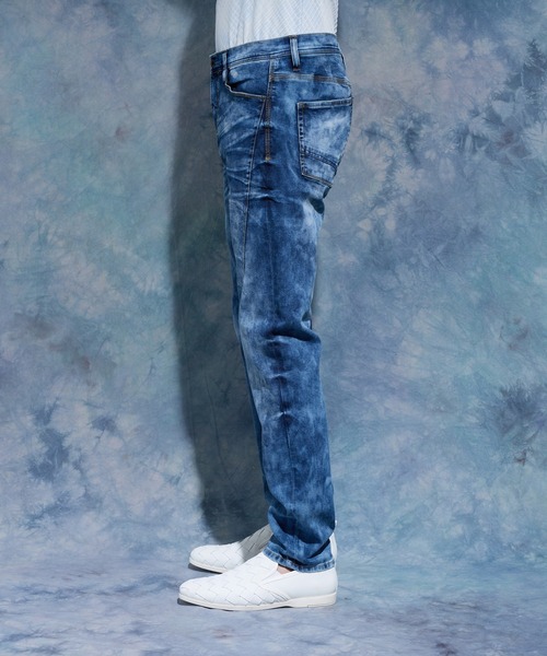 HIDEAWAYS NICOLE（ハイダウェイニコル）の「スキニーストレッチデニムパンツ（デニムパンツ・メンズ・オフホワイト/ブルー/ネイビー/インディゴブルー・SMALL/MEDIUM/LARGE/X-LARGE）」の17枚目の写真