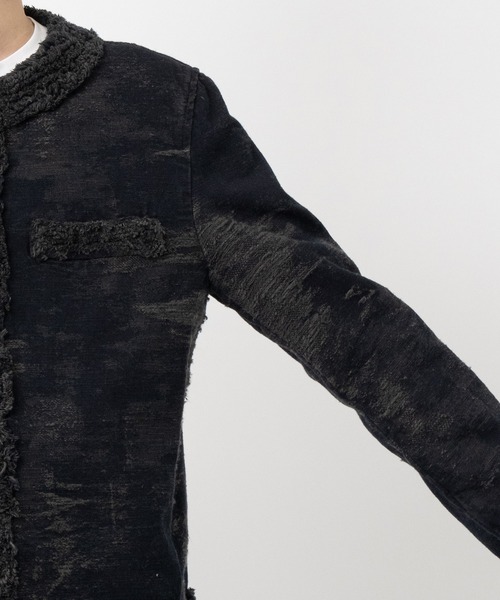 TAAKK(ターク)の「【TAAKK/ターク】SHORT DENIM JACKET(デニムジャケット・メンズ・ダークネイビー/グレー/ダークインディゴブルー・2/3)」の9枚目の写真