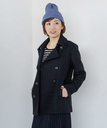 NATURAL BEAUTY BASIC | ソフトメルトンPコート(ピーコート)