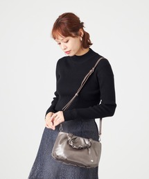 LA BAGAGERIE（ラバガジェリー）の「シープレザー ギャザーハンドル2wayラウンドトートバッグ（トートバッグ）」