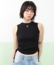 AMESWORLDWIDE | A'GEM/9 × .kom 『AMESWORLDWIDE/アメスワールドワイド』BASIC SMALL LOGO SLEEVELESS TEE /ベーシックスモールロゴスリーブレスTEE(タンクトップ)