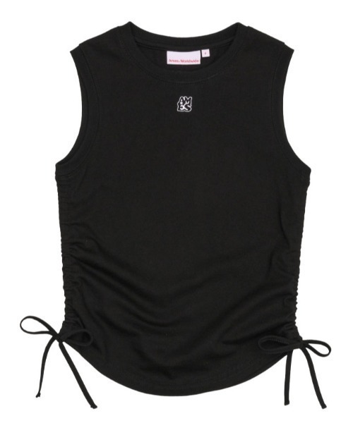 AMESWORLDWIDE（アメスワールドワイド）の「A'GEM/9 × .kom 『AMESWORLDWIDE/アメスワールドワイド』BASIC SMALL LOGO SLEEVELESS TEE /ベーシックスモールロゴスリーブレスTEE（タンクトップ・レディース・グレー/ブラック/ホワイト・FREE）」の13枚目の写真
