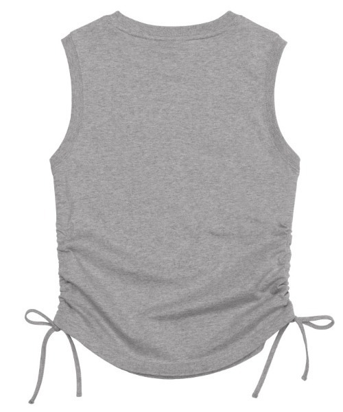 AMESWORLDWIDE（アメスワールドワイド）の「A'GEM/9 × .kom 『AMESWORLDWIDE/アメスワールドワイド』BASIC SMALL LOGO SLEEVELESS TEE /ベーシックスモールロゴスリーブレスTEE（タンクトップ・レディース・グレー/ブラック/ホワイト・FREE）」の22枚目の写真