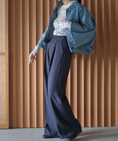 AKTE（アクテ）の「サムホールレーストップス（シャツ/ブラウス・レディース・イエロー/ホワイト・FREE）」の9枚目の写真