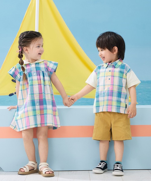 combimini（コンビミニ）の「かろやかダンプショートパンツ（その他パンツ・キッズ・ブラウン/マスタード/ネイビー・80/90/100/110/120）」の9枚目の写真